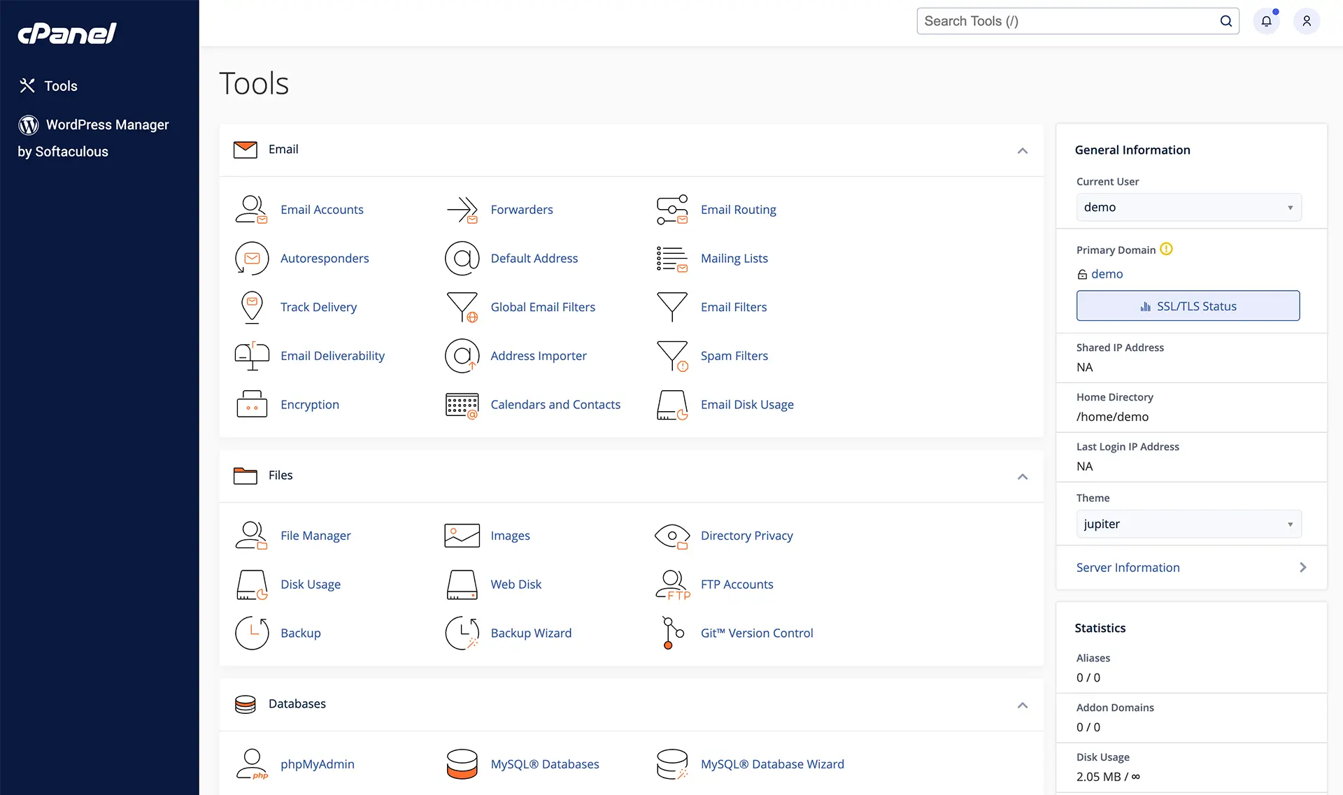 Web Control Panel